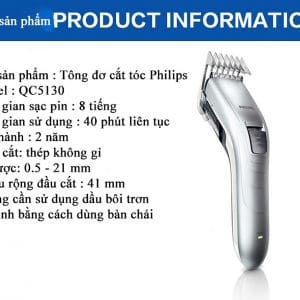 Tông đơ cắt tóc Philips QC5130 6